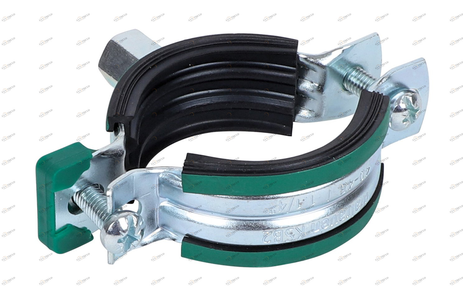 3396130 Крепление для труб  KSB2 Хомуты с вкладышем epdm (M8/10) для стальных, медных, чугунных и пластиковых (многослойных) труб WALRAVEN 