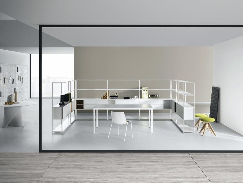 MDF Italia Прямоугольный рабочий стол из алюминия с порошковым покрытием sun-id-1388484 - Вид №2