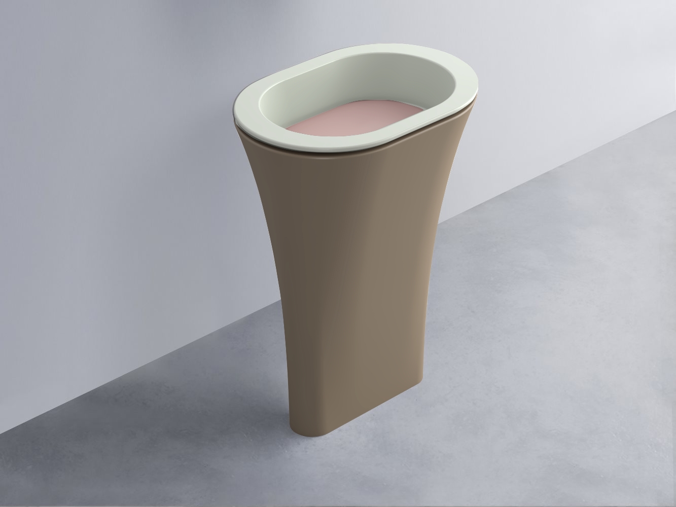 AMLA65-PM+AMPILO-CP+AMCOLO-AN Раковина Amedeo Ovale отдельностоящая cielo Enjoy + Amedeo Ceramica Cielo