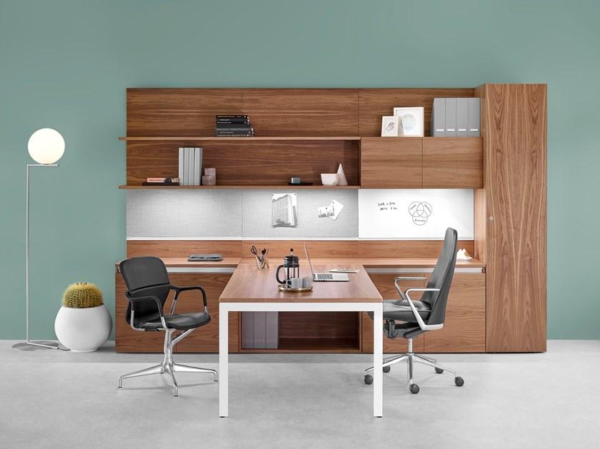 Herman Miller Поворотное кожаное кресло руководителя с высокой спинкой Taper sun-id-1437969 - Вид №8