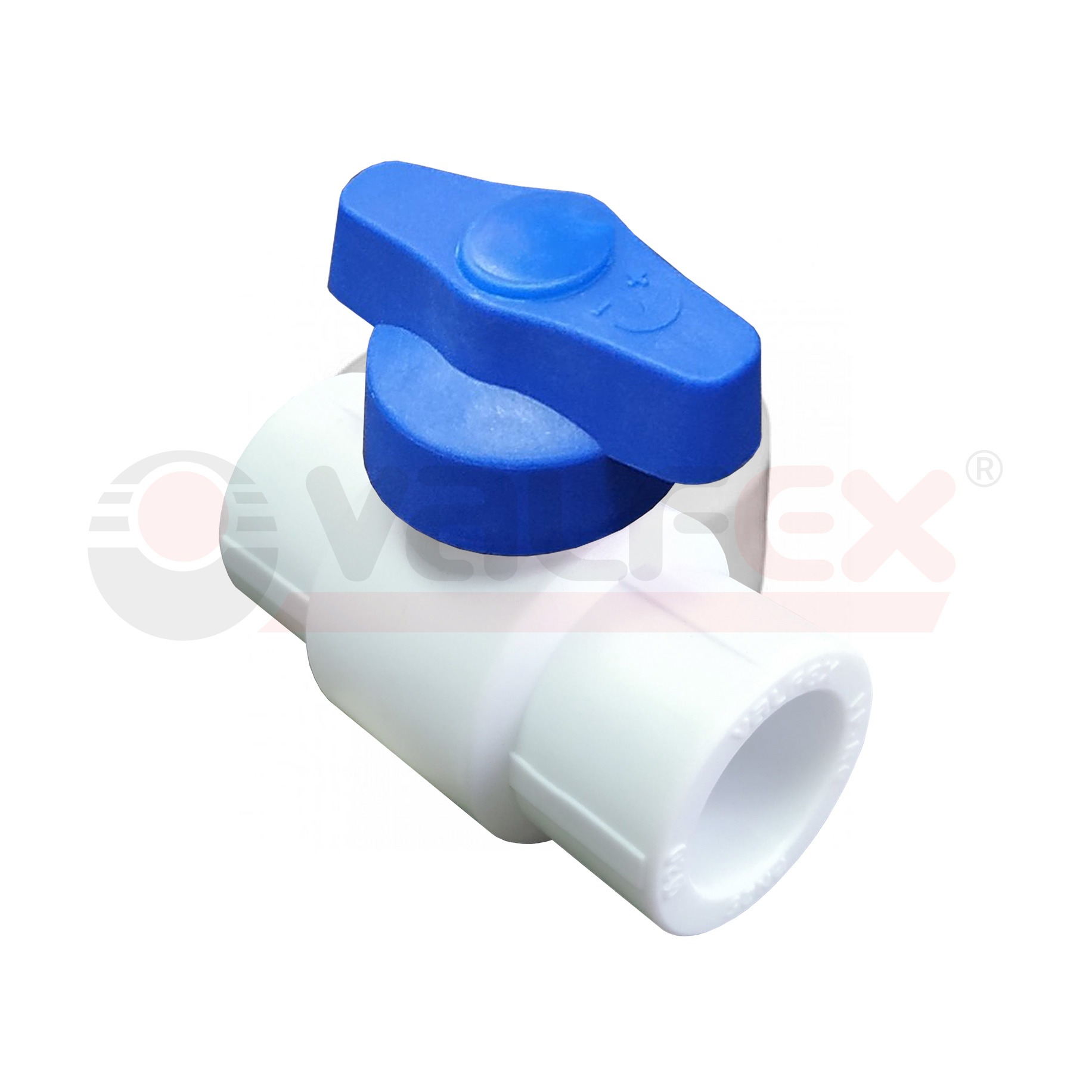 20255020BГ Valfex Кран шаровой полупроходной с синей ручкой 