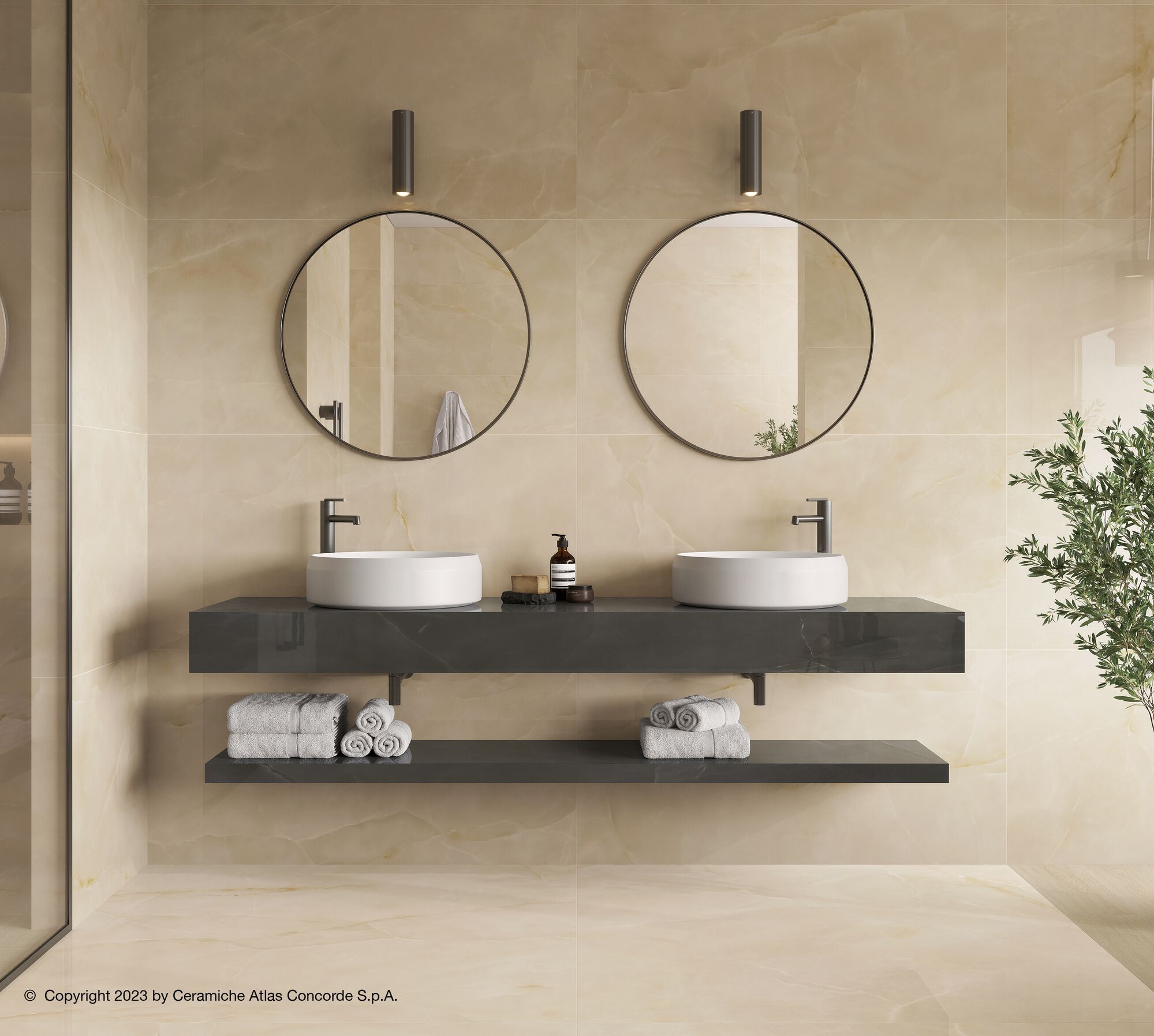 Напольное / керамогранит с эффектом оникса Atlas Concorde Marvel Onyx ARCH-00100320 - Вид №53