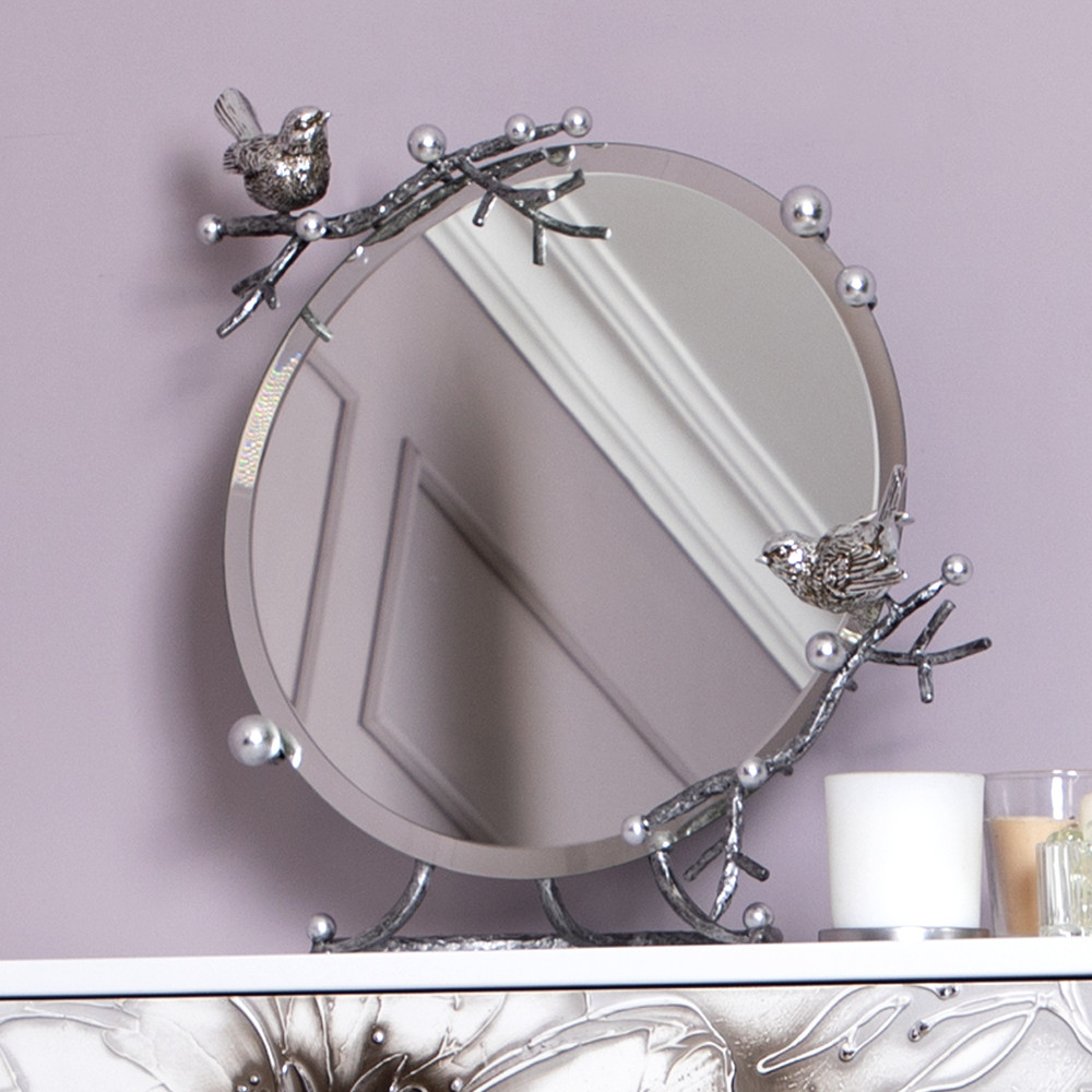 79029 Зеркало Терра настольное Айс Античное серебро BOGACHO 4627196590410 - Вид №2