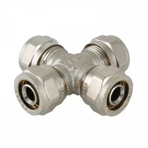 VTm.341.N.261626 Фитинг обжимной – крестовина Valtec 26 х 16 х 26 х 16 мм