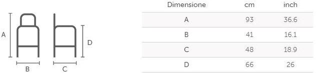 Высокий табурет из феникс-нтм® со спинкой и подставкой для ног Master Santreyd sun-id-1457544 - Вид №4