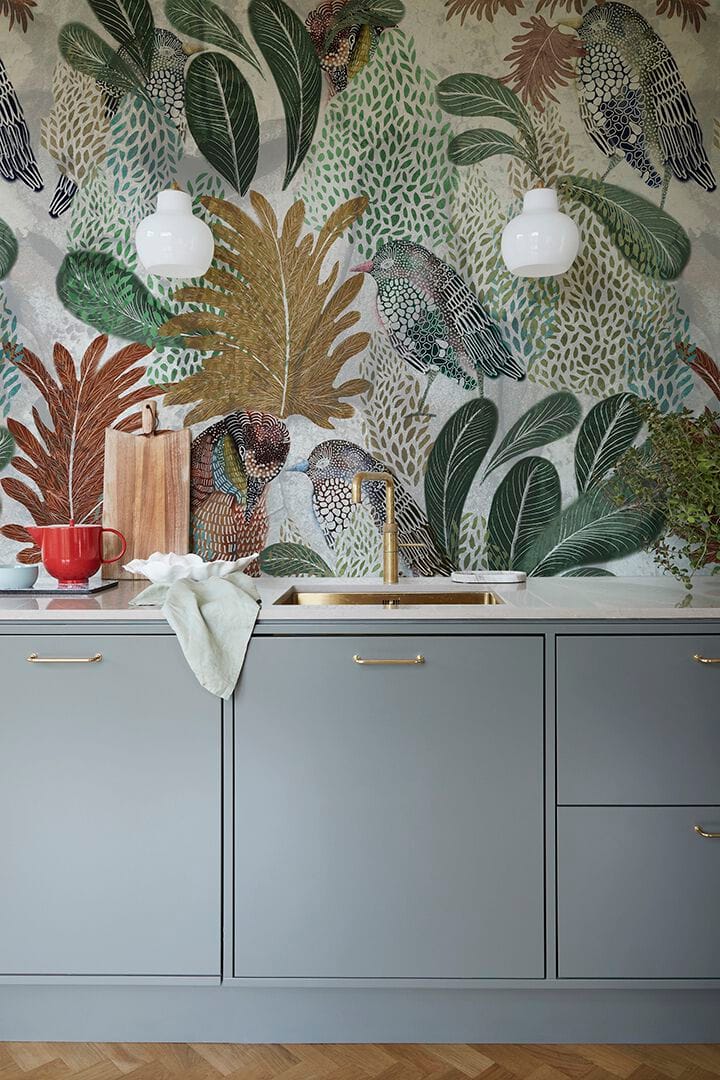 Водонепроницаемые обои Wall&decò LOVE BIRDS ARCH-00045494 - Вид №1