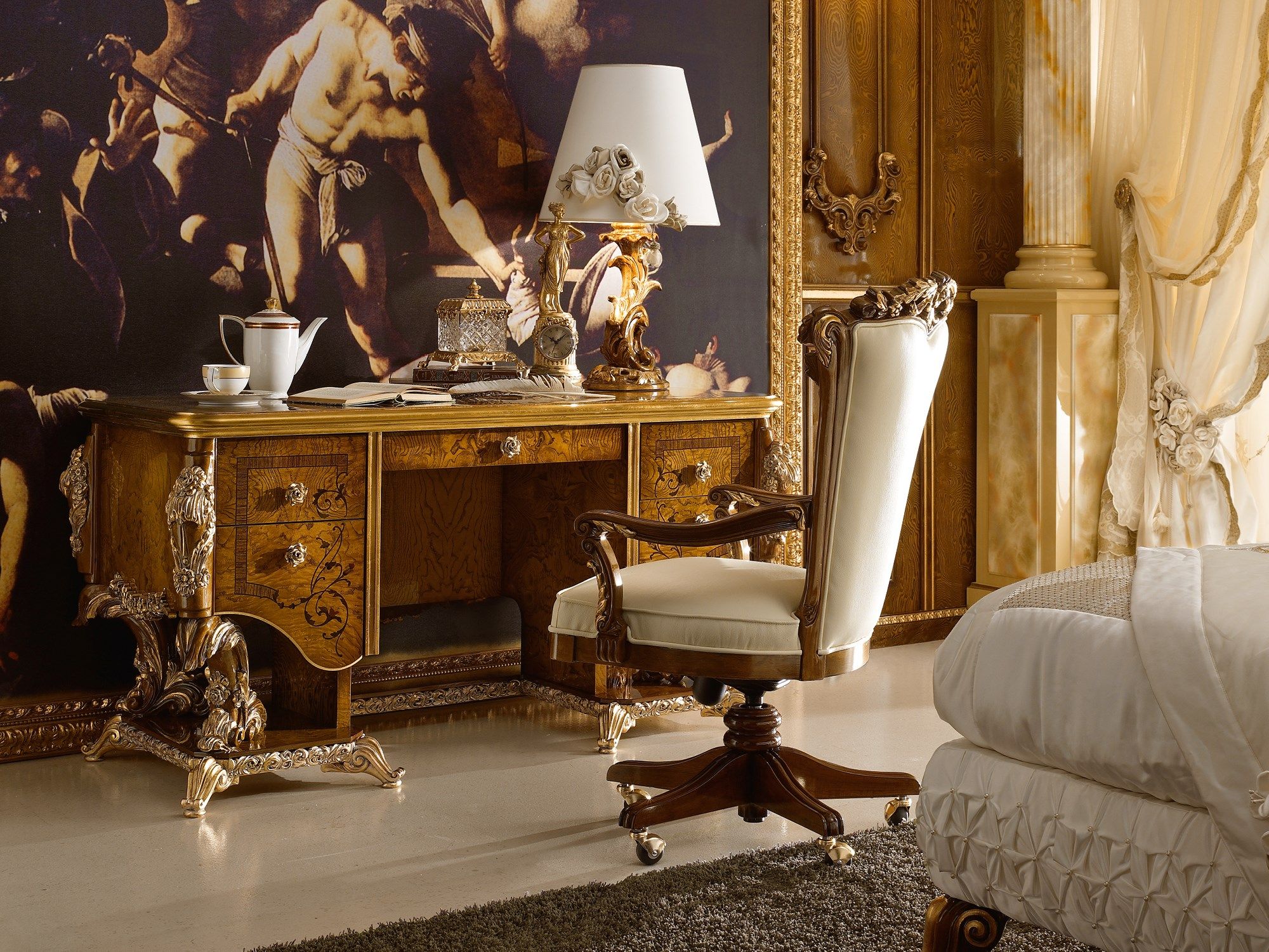 Вращающееся кресло с колесами A.R. Arredamenti водолазка ARCH-00076022 - Вид №1