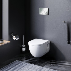 IS49051.801701 Комплект инсталляция с клав Pro L глянц хром с подвесным унитазом FlashClean с с AM.PM Like