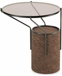 BlackCork Сервиз круглый из пробки и стекла Frame