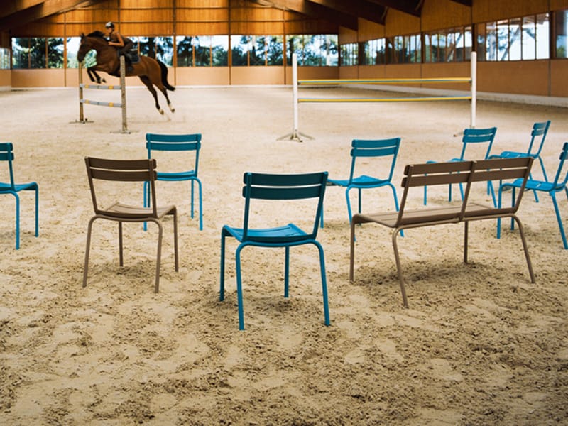 Алюминиевая штабелируемая садовая скамейка со спинкой Fermob Luxembourg ARCH-00007742 - Вид №3