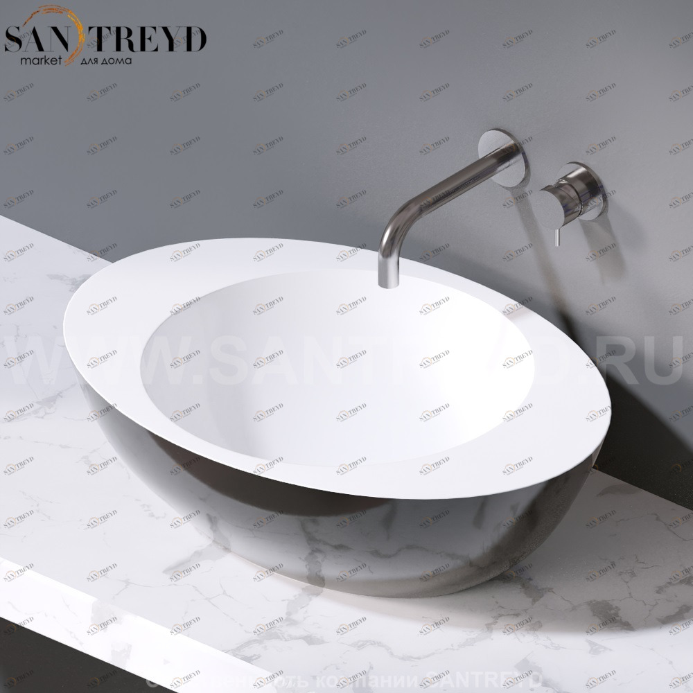 L269.204 Накладная раковина на столешницу  овальная A. e T. Italia ACCENT AeT ITALIA