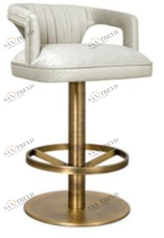 BRABBU Высокий поворотный кожаный табурет с подлокотниками Karoo sun-id-1434318