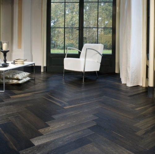 Паркет Ёлка Solidfloor New classic Лувр Дуб Натур с брашью (Текстурированная) 610х122 мм 1126206 - Вид №1