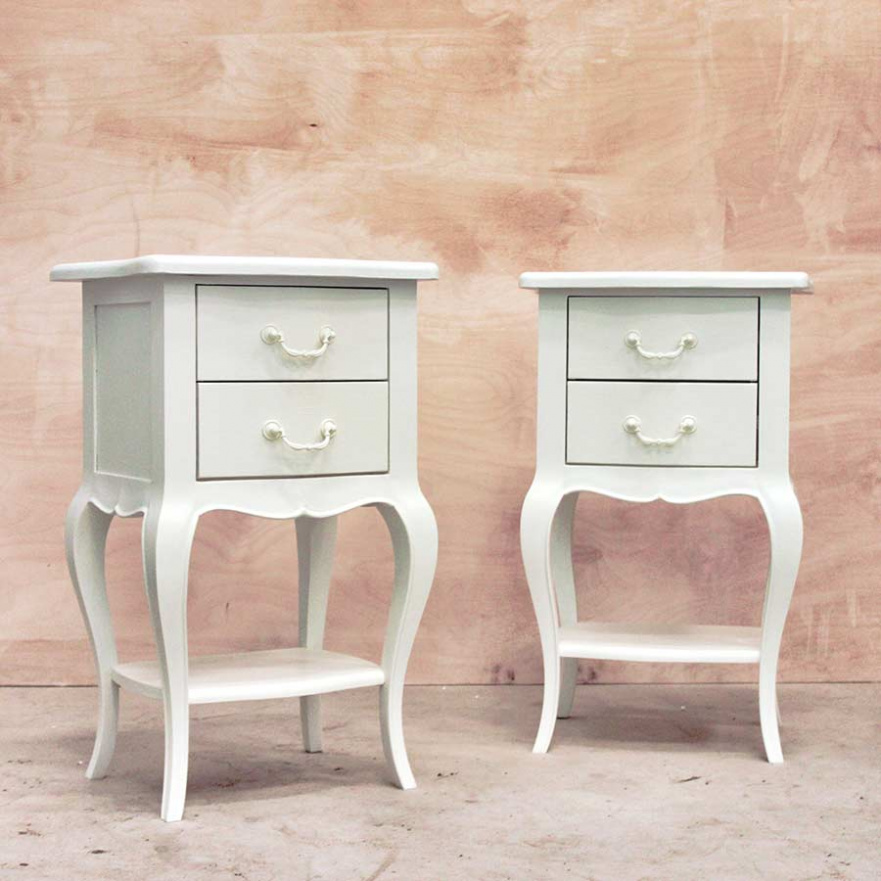 Тумбочка прикроватная белая Provence FURNITERA  120322 Белый  - Вид №2