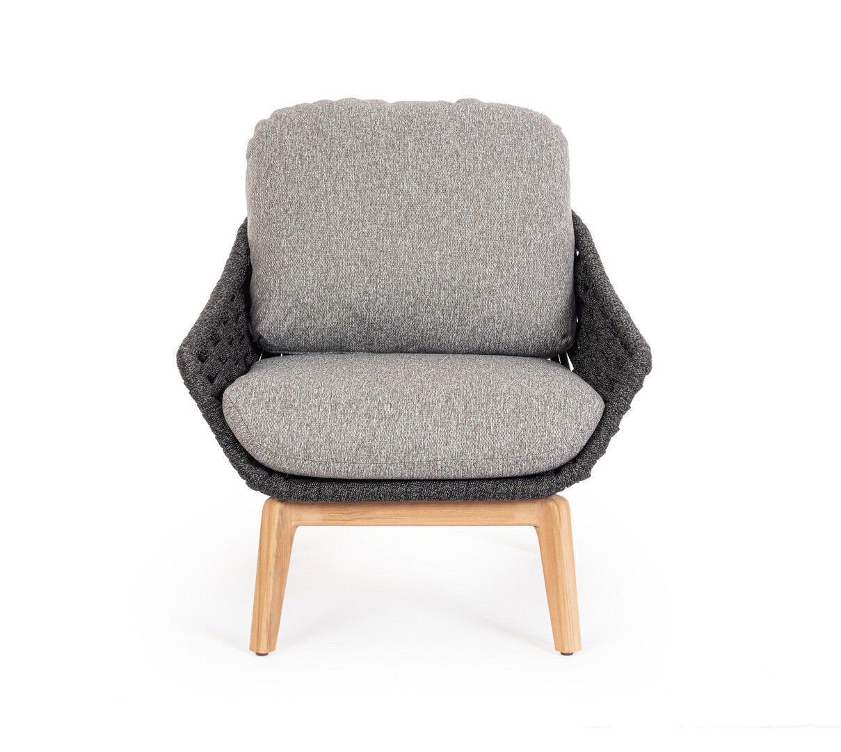 Веревочное и тканевое садовое кресло с подлокотниками BIZZOTTO Tamires ARCH-00119189 - Вид №11