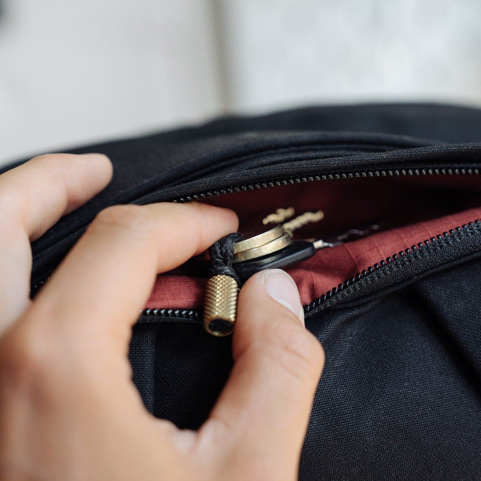 W205BRA Брелок для ключей - латунь Wingback  - Вид №9