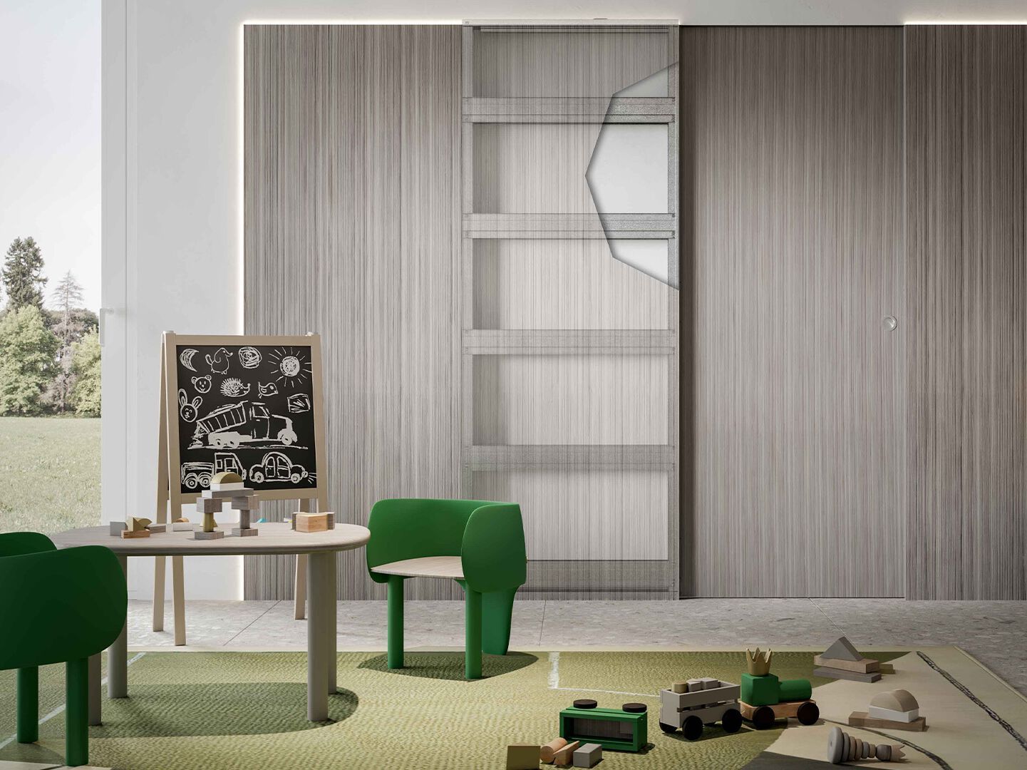 Открытый корпус стены заподлицо дверной рамы Scrigno OPENBOX FIT ARCH-00000016 - Вид №1