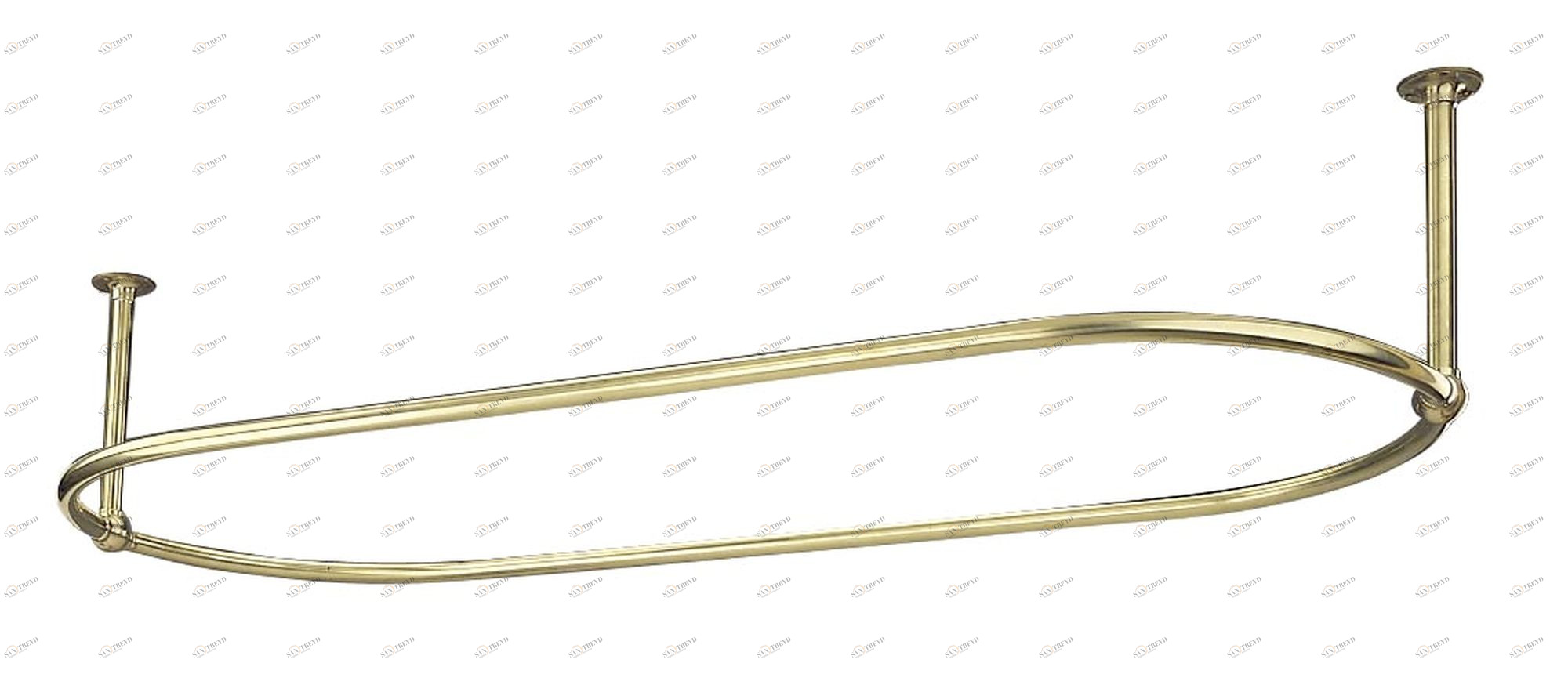 Traditional bathrooms Карниз для штор OVAL винтажный Scr1.1 