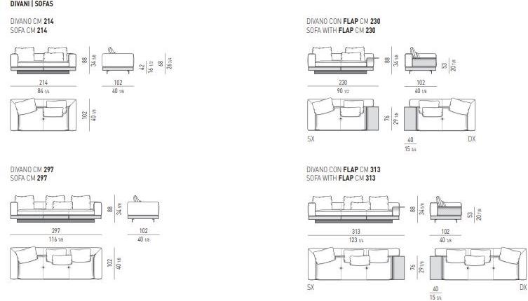 Minotti Модульный тканевый диван Connery sun-id-1465337 - Вид №19