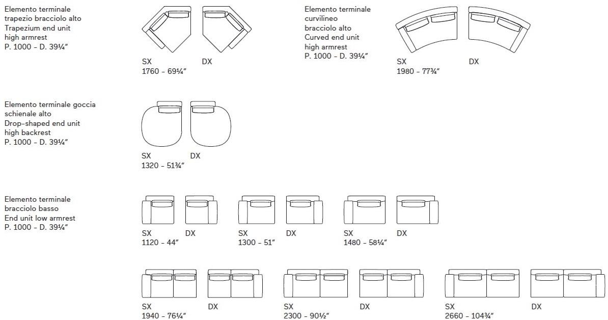 Lema Модульный угловой диван из ткани с шезлонгом sun-id-1432150 - Вид №5