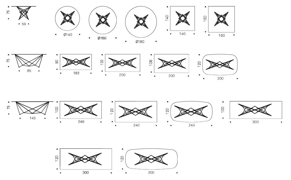 Прямоугольный стол из стали и хрусталя Cattelan italia GORDON ARCH-00117498 - Вид №8