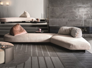 Угловой диван из ткани