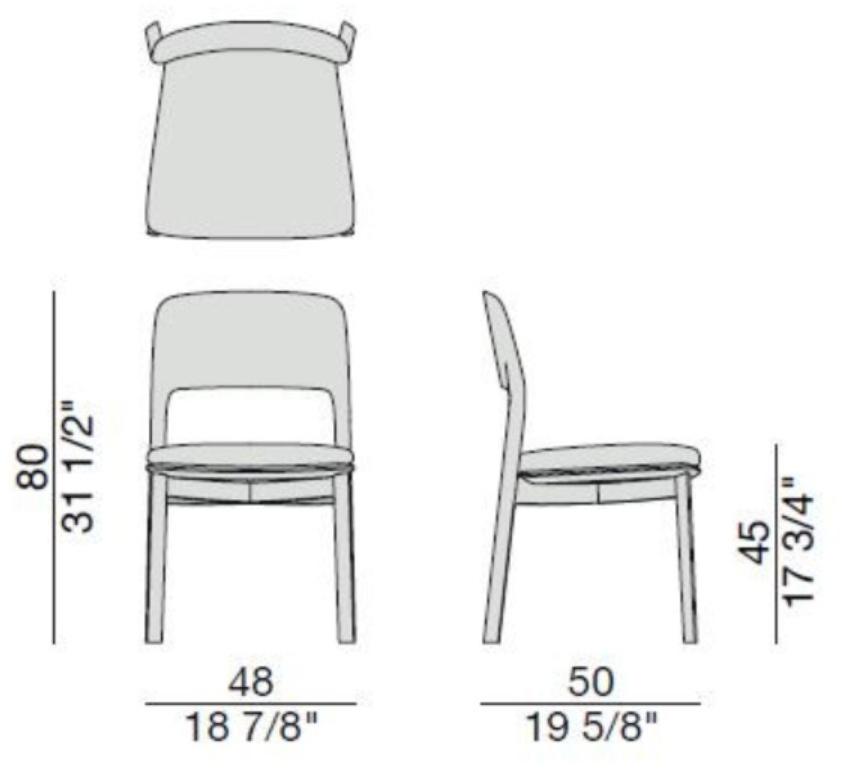 Porada Стул из массива дерева Eighteen sun-id-1486311 - Вид №1
