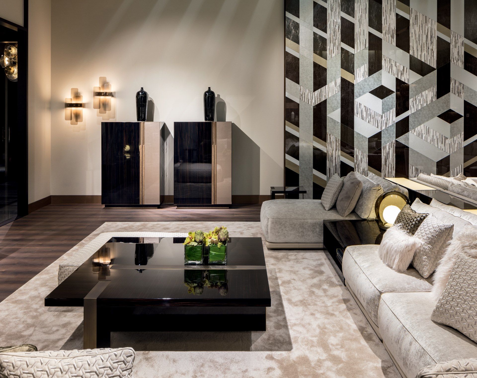 Буфет из черного дерева со встроенным освещением Sicis Island ARCH-00092105 - Вид №3