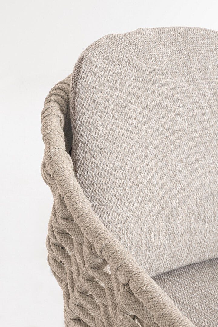 Веревочный садовый стул со встроенной подушкой BIZZOTTO Tamires ARCH-00070128 - Вид №11