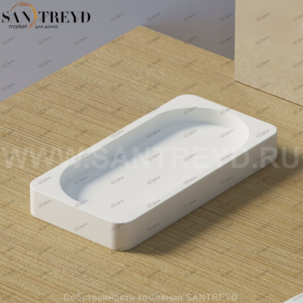 EVOLUZIONE Мыльница SURF на столешницу белая ACOM0634Z Agape