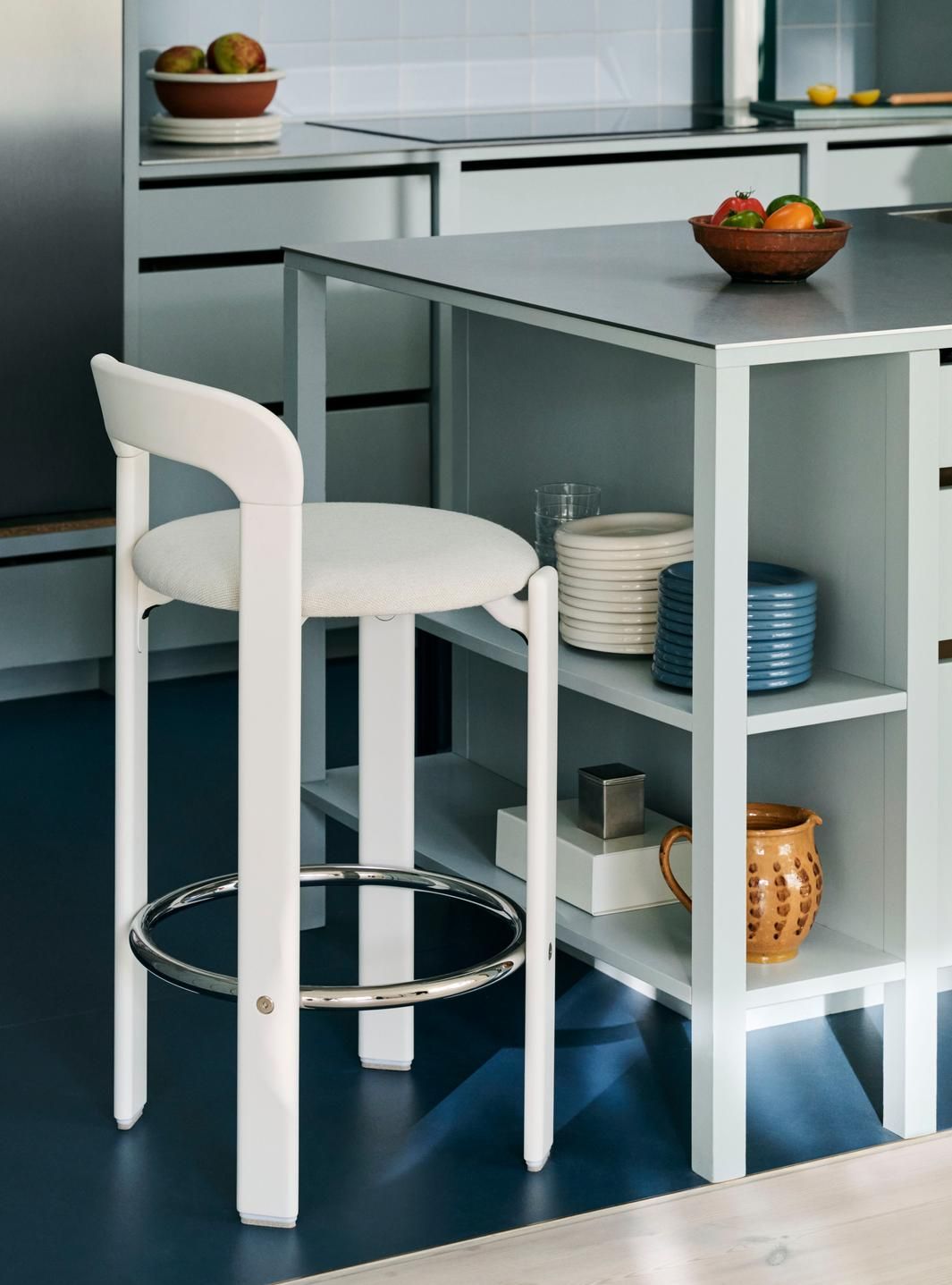 Высокий стул из бука с подставкой для ног Hay Rey ARCH-00016738 - Вид №14