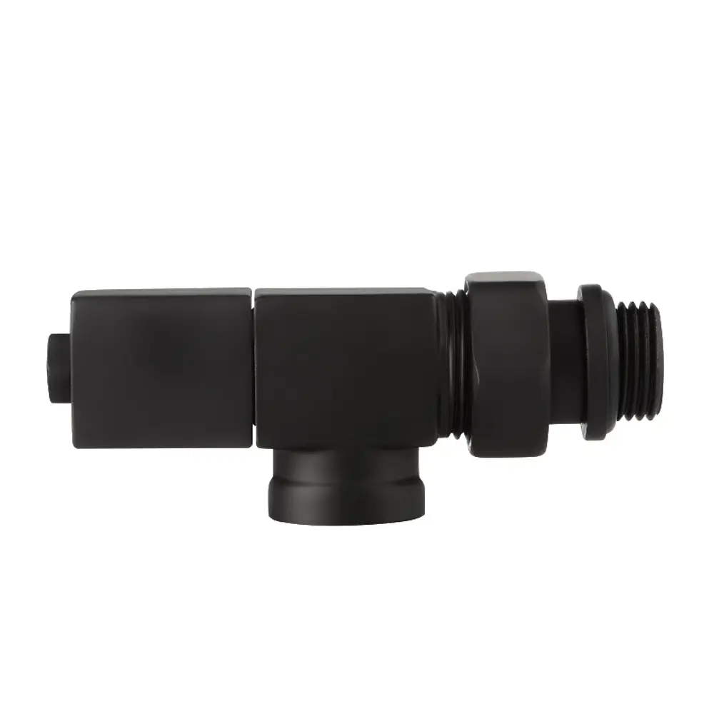 Набор вентилей для радиатора Royal Thermo Cube 1/2" осевой цвет черный 89353149 STLM-2206041  - Вид №9