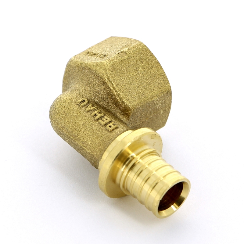 Угол надвижной В латунный REHAU 16x1/2" 137295 - Вид №3