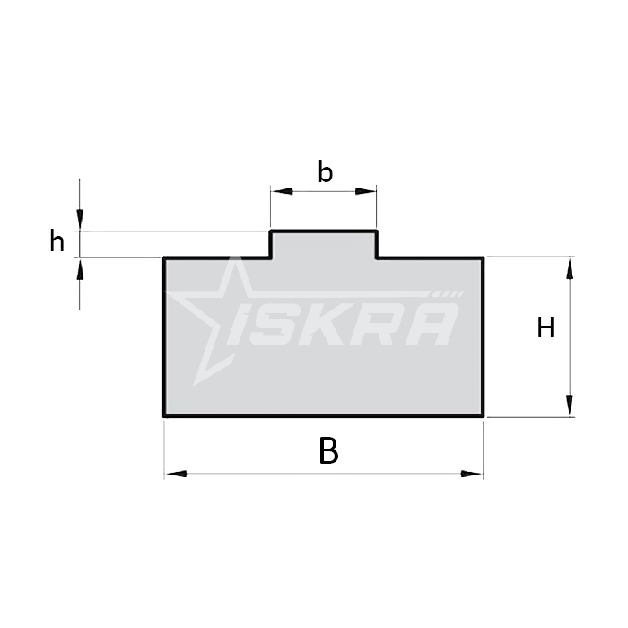 IS4352 Направляющая для цепи 16B-1 тип 1Т H=15 L=2000 ISKRA  - Вид №2