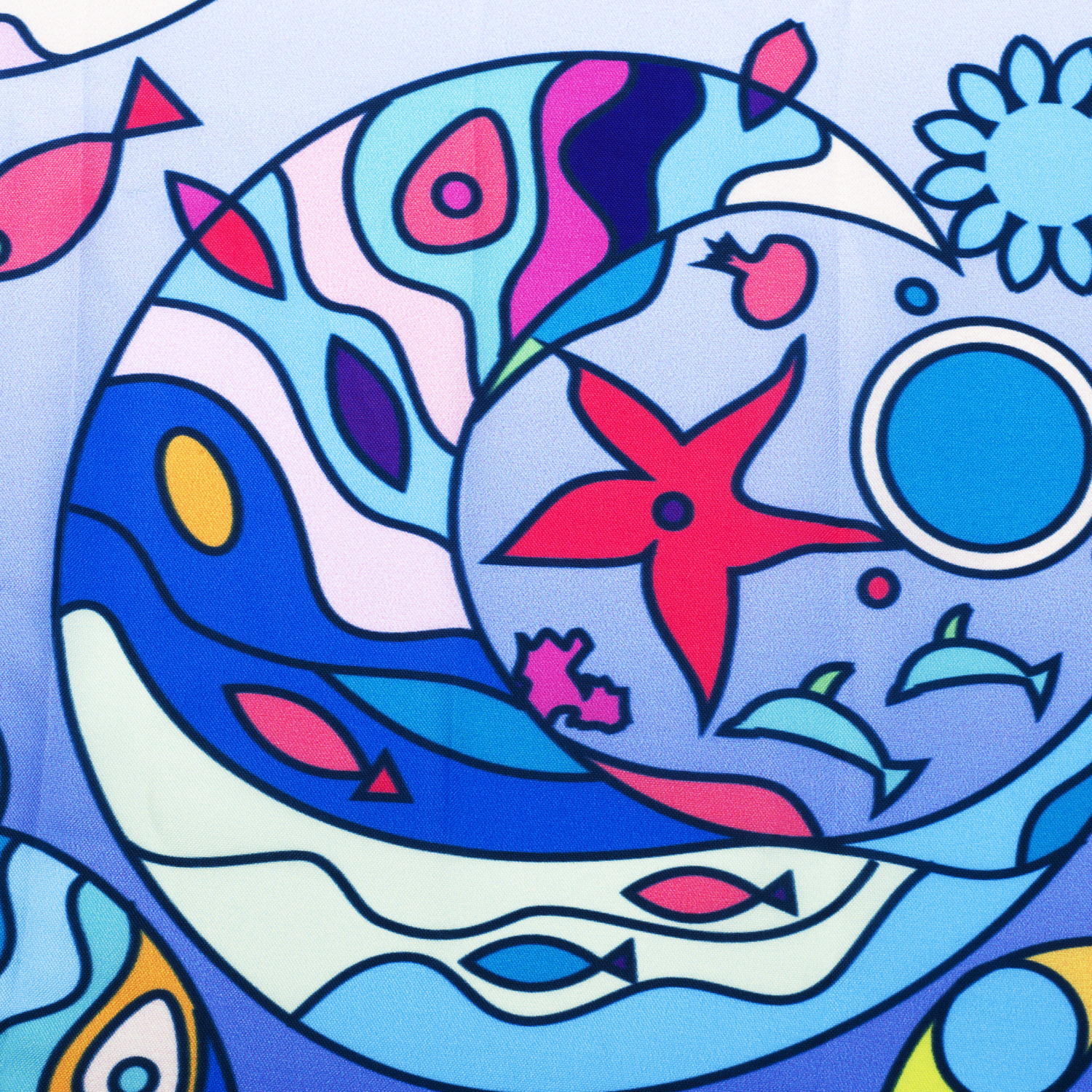 SC-13101 Salm Шторка для ванной WasserKRAFT  - Вид №6