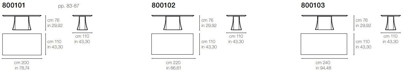 Grilli Прямоугольный обеденный стол Richard 800101/-02/-03 - Вид №1