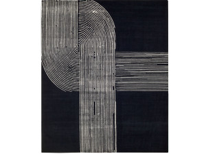 Прямоугольный ковер ручной работы из шерсти и шелка