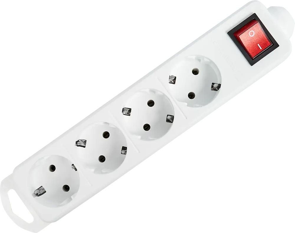 Колодка для удлинителя Защита Про с 4 розетками и подсветкой 82741168