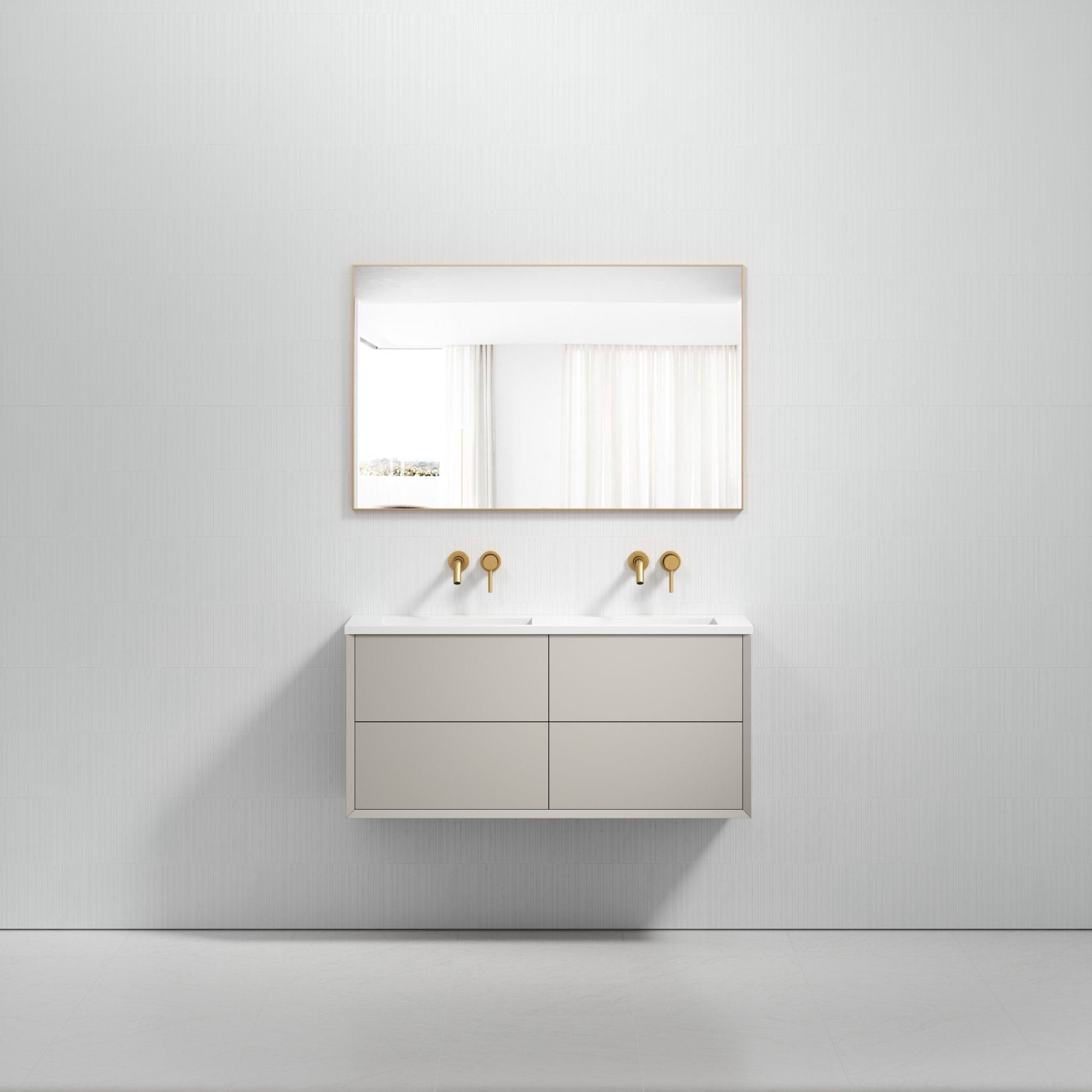 Двойной деревянный шкаф для умывальника со встроенной раковиной LUSSO Volini ARCH-00033994 - Вид №8