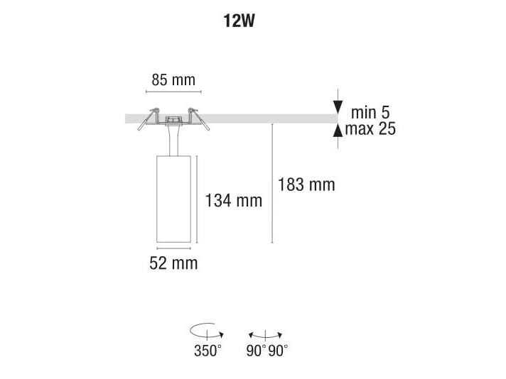 Регулируемый светодиодный прожектор PAN тонкий ARCH-00118940 - Вид №2