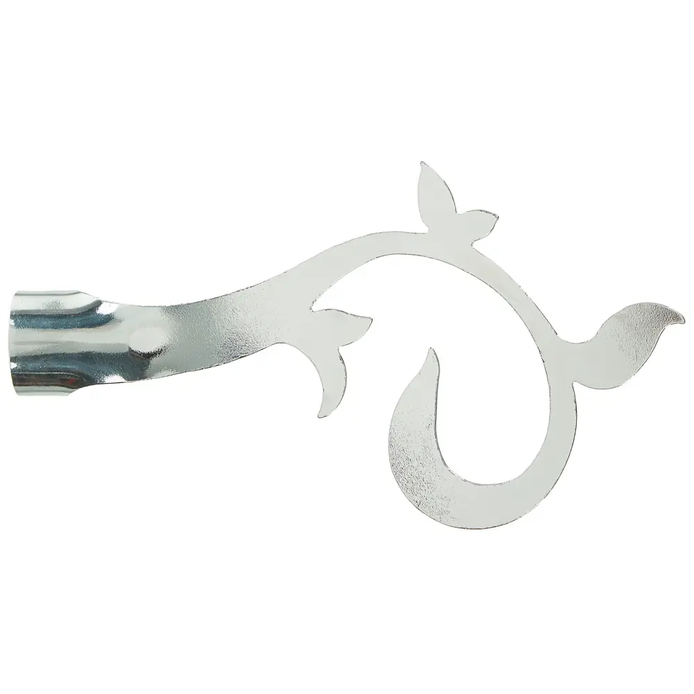 Наконечник Inspire «Завиток плоский» 15 см цвет хром STLM-2027425