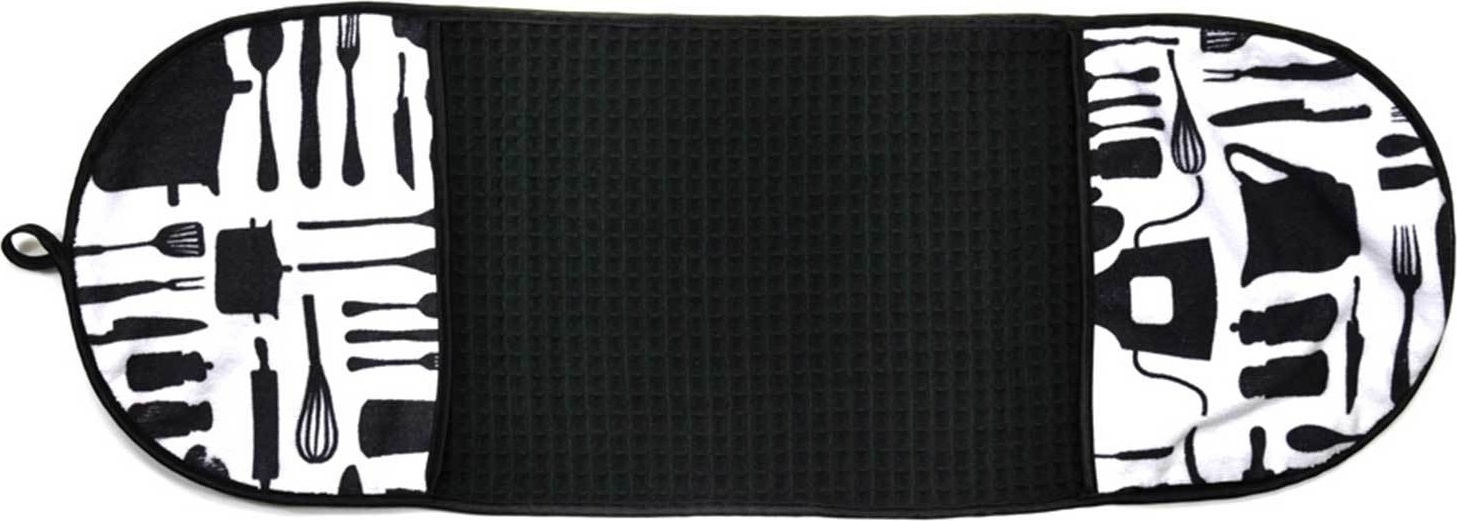 10559284 Harman Прихватка двойная Harman 25х76см, черная Ткань 