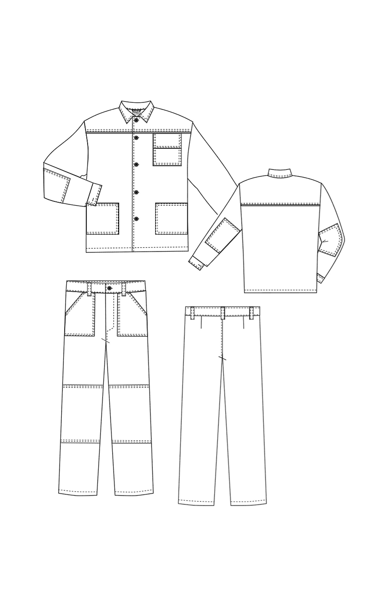 69252 Костюм ЛИМИТ темно-синий  Летняя спецодежда  размер 48-50/182-188  - Вид №6
