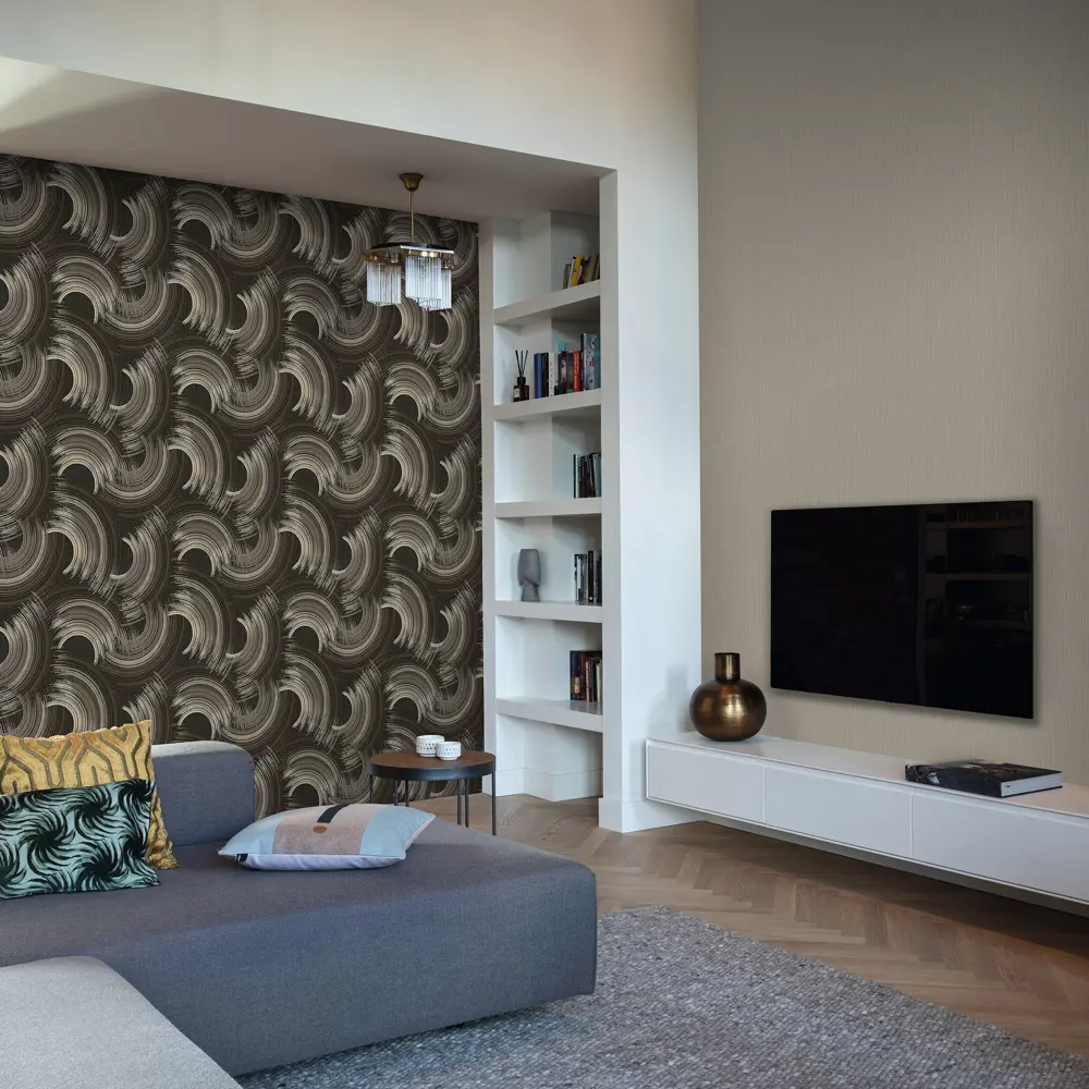 Флизелиновые обои WALL UP Neon с благородным коричневым оттенком 89383196 STLM-1479538 - Вид №4