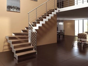 MOBIROLO Открытая лестница из дерева с боковыми перекладинами