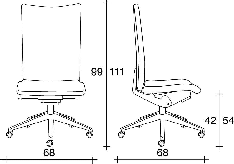 Офисное кресло из ткани с 5 спицами TALIN Aviamid ARCH-00089877 - Вид №2