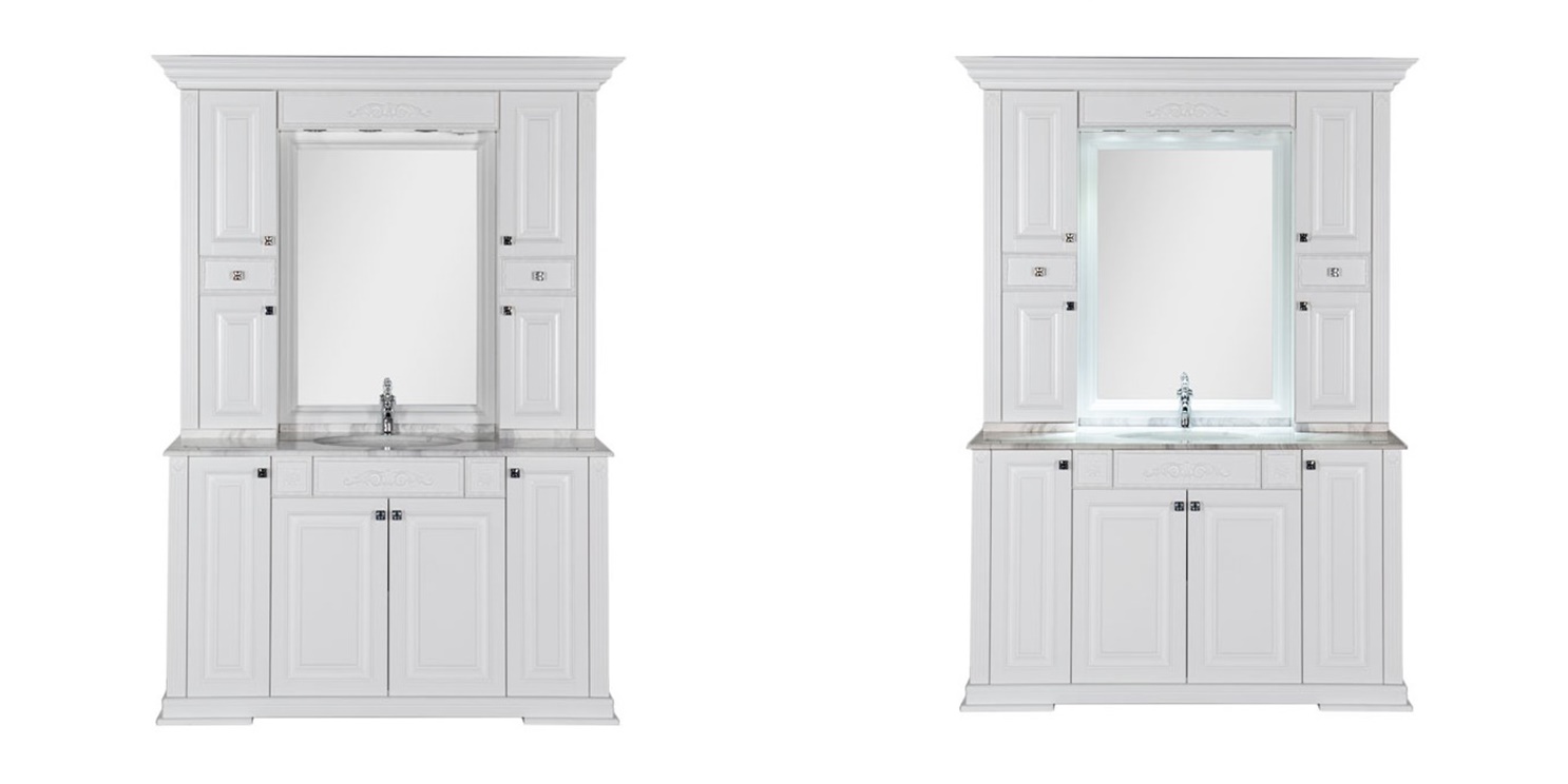 Комплект мебели Aquanet Кастильо 140 белый 00182698 - Вид №1