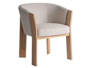 Мягкий тканевый стул с подлокотниками