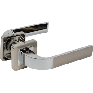 Ручка дверная на розетке ORION QR/HD SN/CP-3, цвет матовый никель/хром