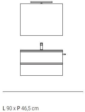 Ideagroup Подвесной туалетный столик с ящиками, лакированный System sun-id-1514802 - Вид №1